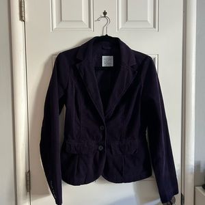 H&M purple corduroy blazer
